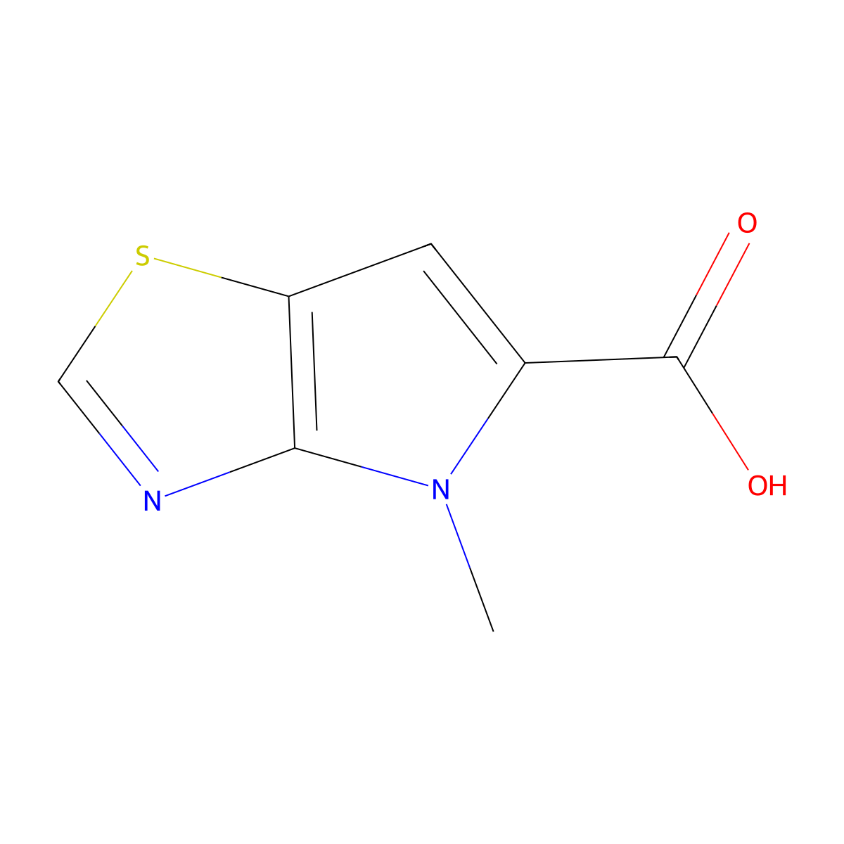 4-Methylpyrrolo[2,3-d]thiazole-5-carboxylic acid molecular structure, CAS 1379252-93-3