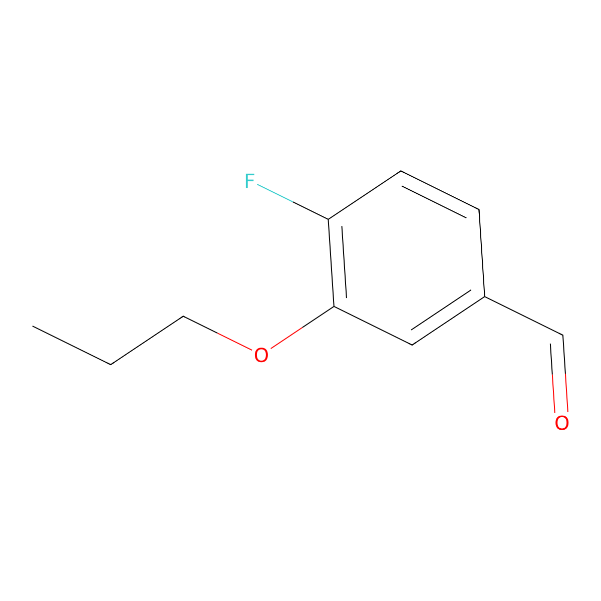 4-Fluoro-3-propoxybenzaldehyde molecular structure, CAS 1379257-62-1