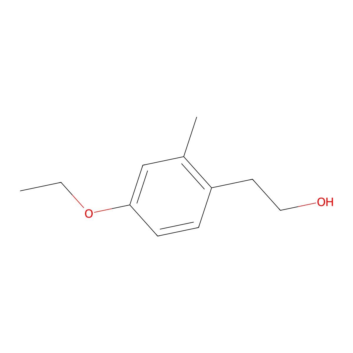 4-Ethoxy-2-methylphenethyl alcohol molecular structure, CAS 1379259-14-9