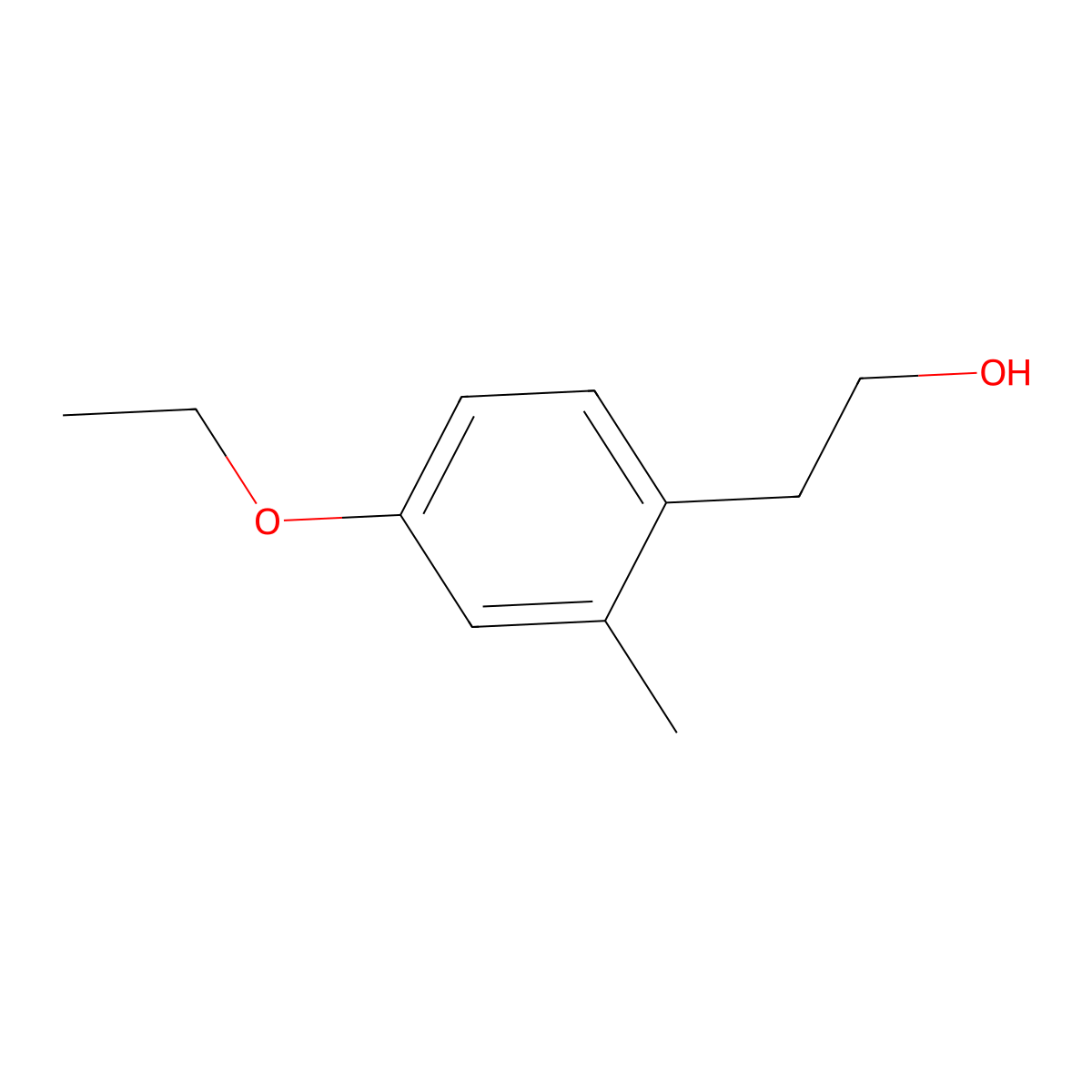 4-Ethoxy-2-methylphenethyl alcohol molecular structure, CAS 1379259-14-9