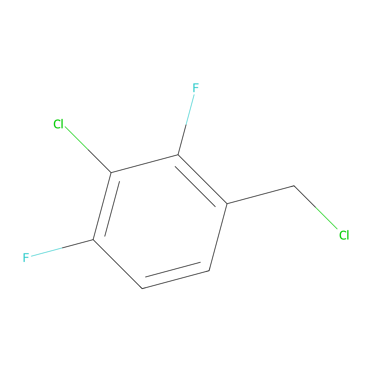 2-Chloro-4-(chloromethyl)-1,3-difluorobenzene molecular structure, CAS 1379259-59-2