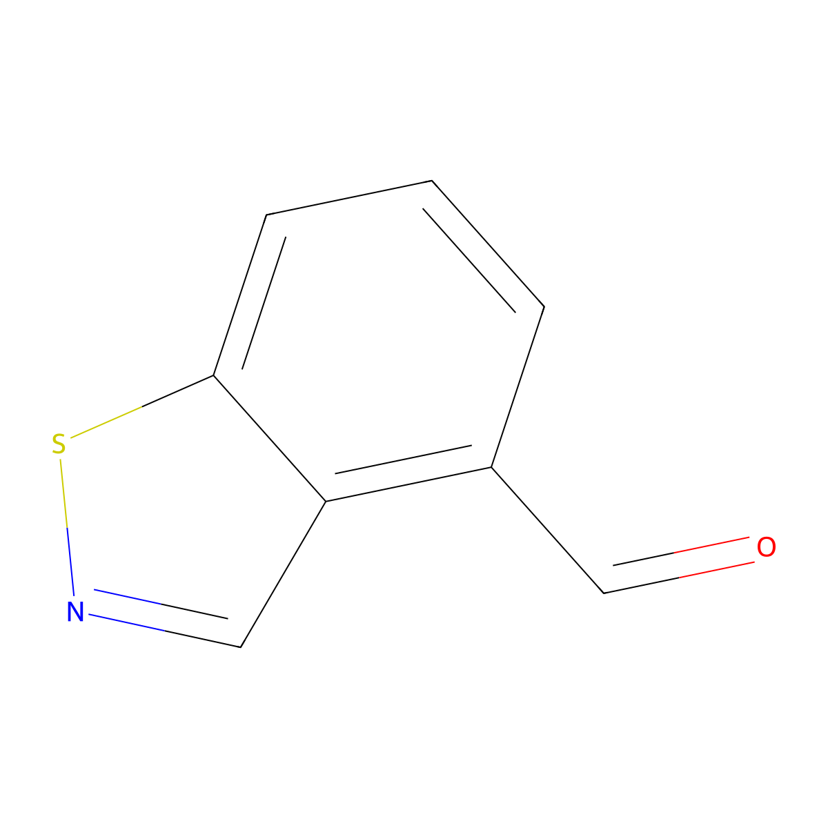Benzo[d]isothiazole-4-carbaldehyde molecular structure, CAS 1379259-81-0