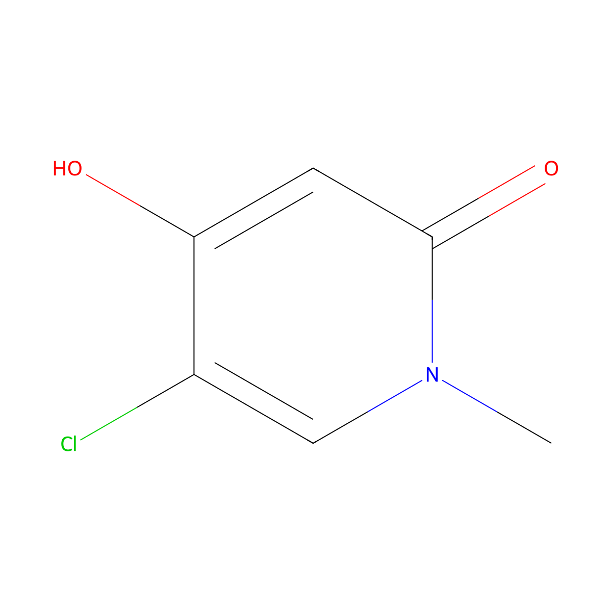 5-Chloro-4-hydroxy-1-methyl-1,2-dihydropyridin-2-one molecular structure, CAS 1379260-15-7