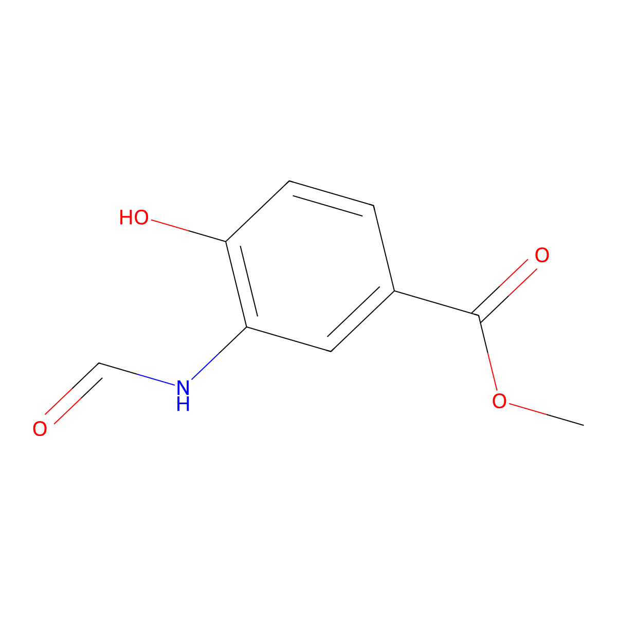 Methyl 3-formamido-4-hydroxybenzoate molecular structure, CAS 1379261-17-2