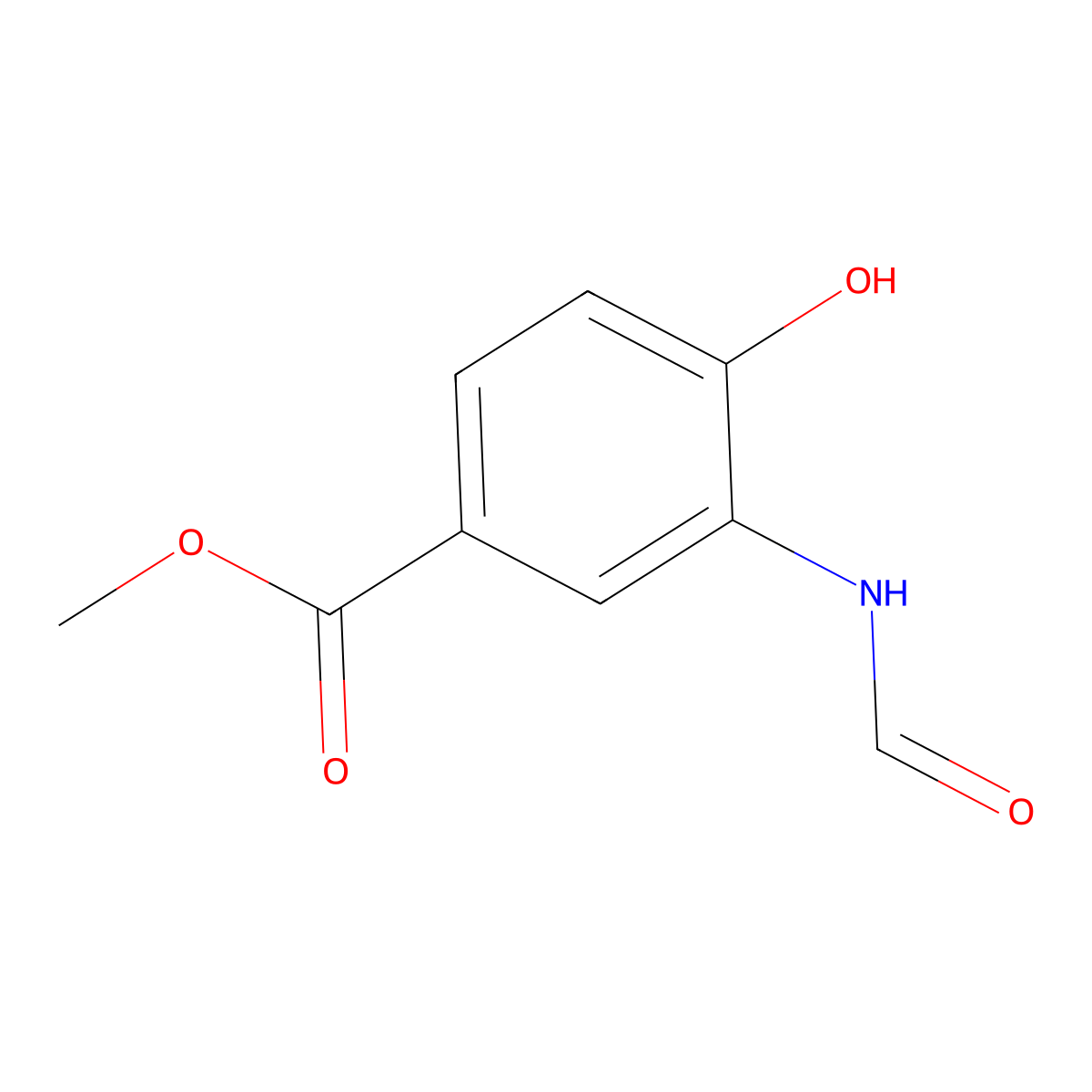 Methyl 3-formamido-4-hydroxybenzoate molecular structure, CAS 1379261-17-2