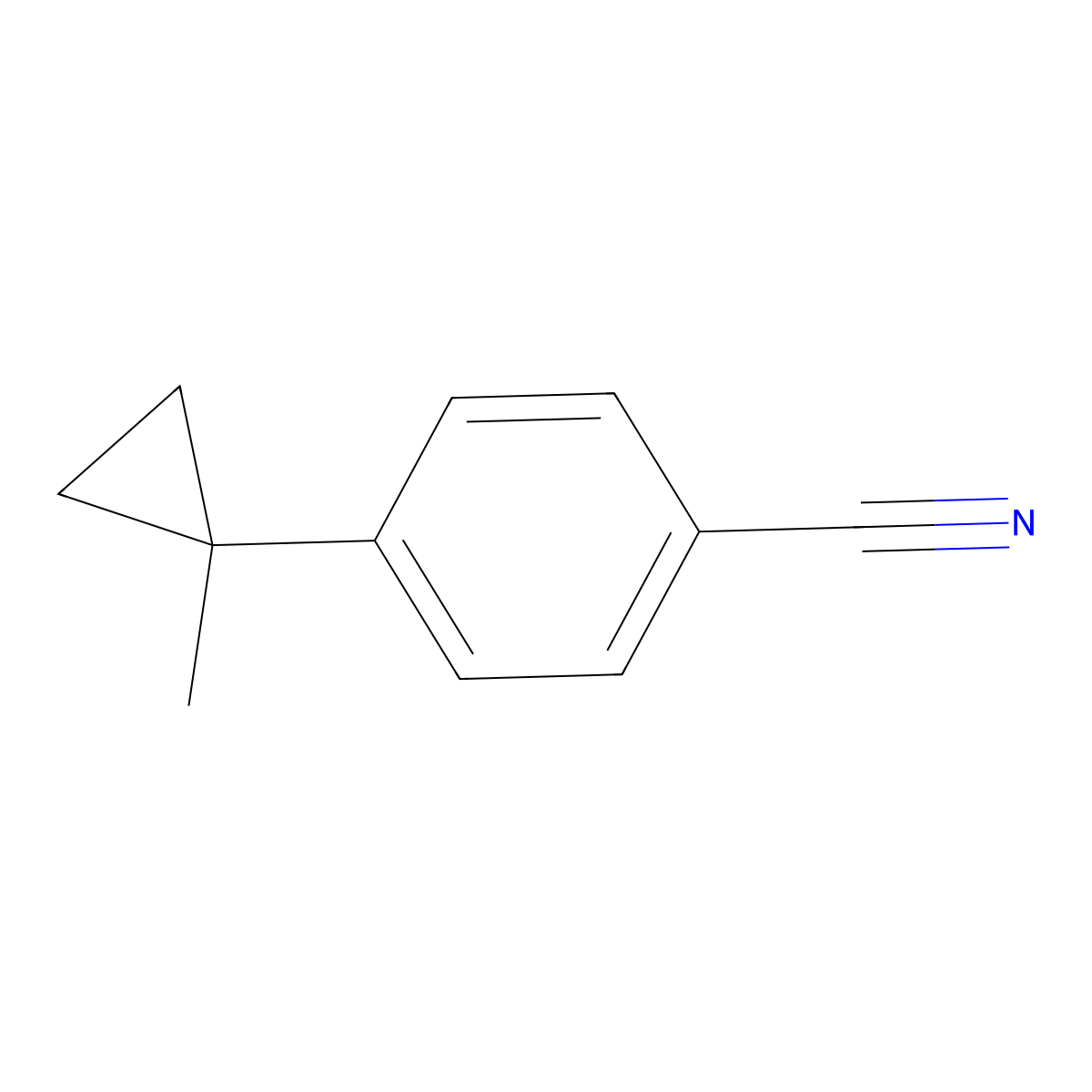 4-(1-Methylcyclopropyl)benzonitrile molecular structure, CAS 1379262-63-1