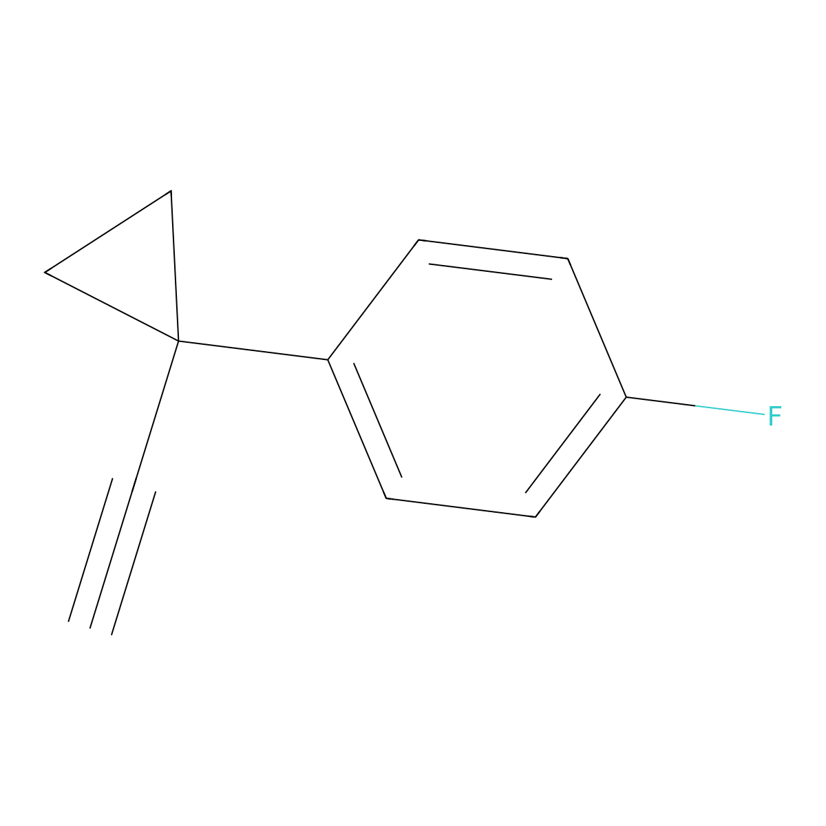 1-(1-Ethynylcyclopropyl)-4-fluorobenzene molecular structure, CAS 1379263-32-7