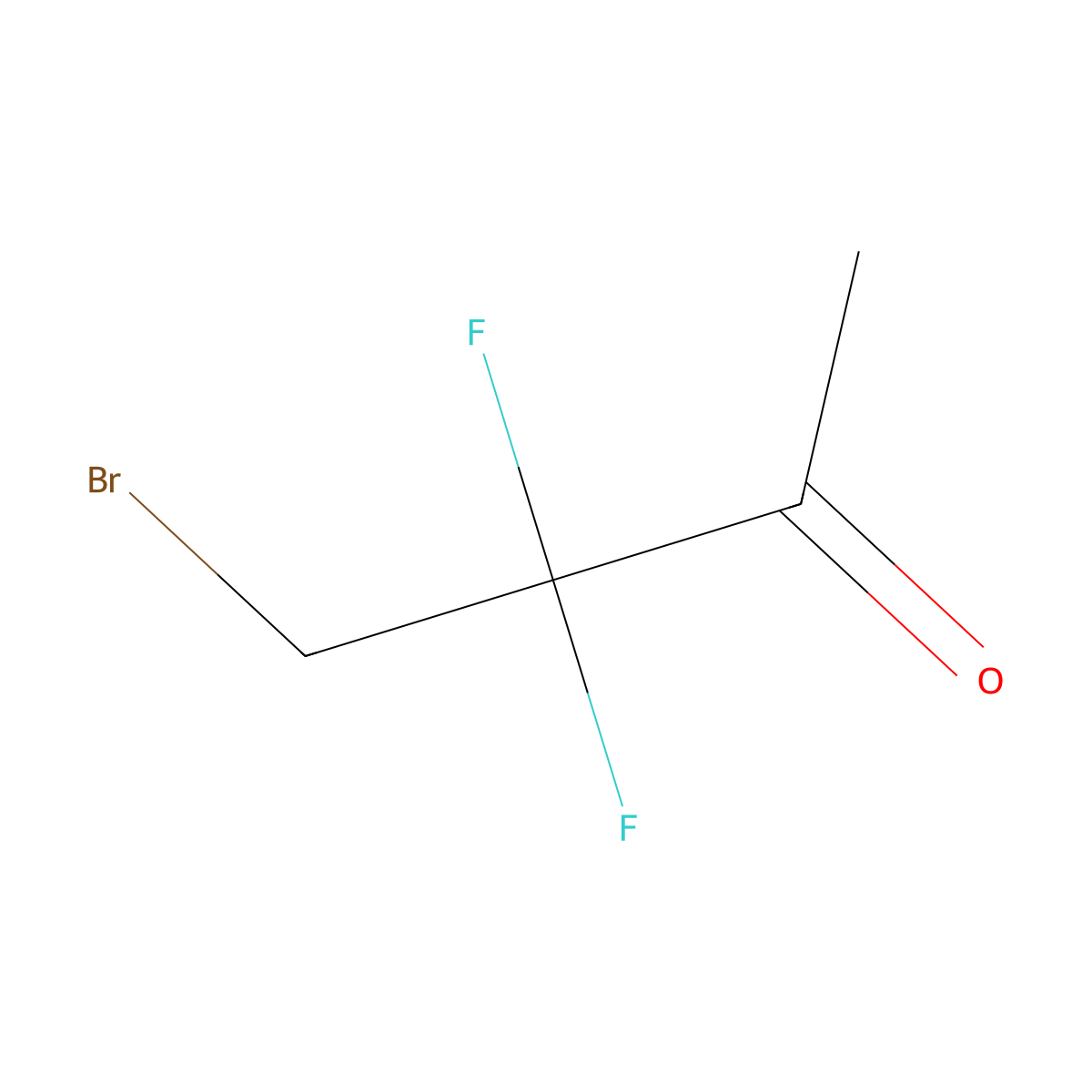 4-Bromo-3,3-difluorobutan-2-one molecular structure, CAS 1379267-74-9