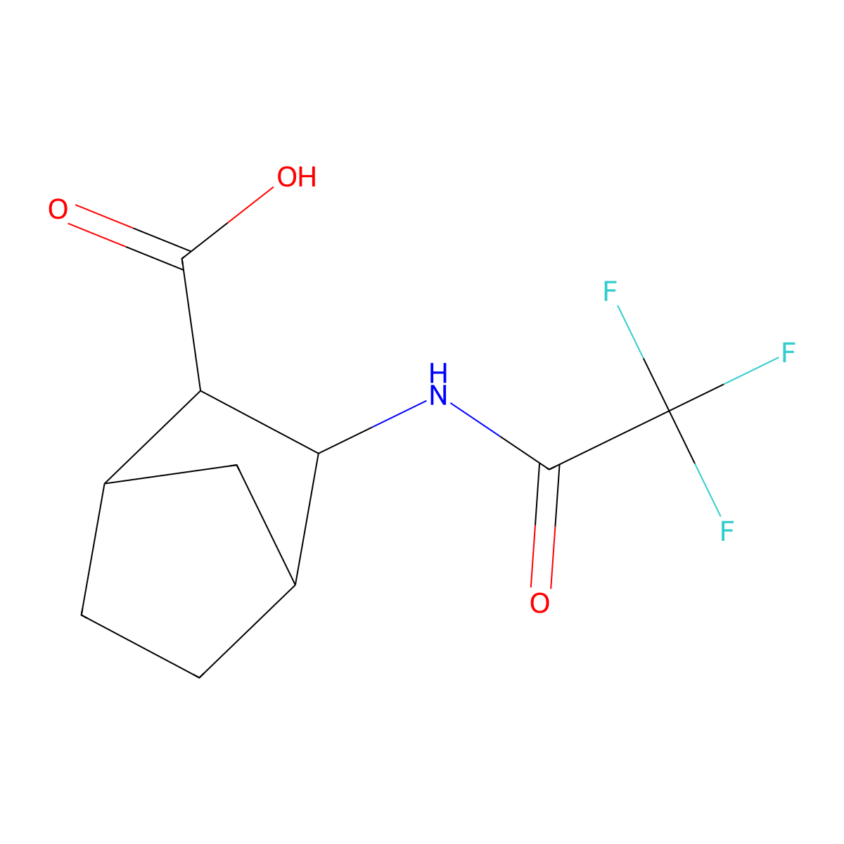 3-(Trifluoroacetamido)bicyclo[2.2.1]heptane-2-carboxylic acid molecular structure, CAS 1379268-64-0