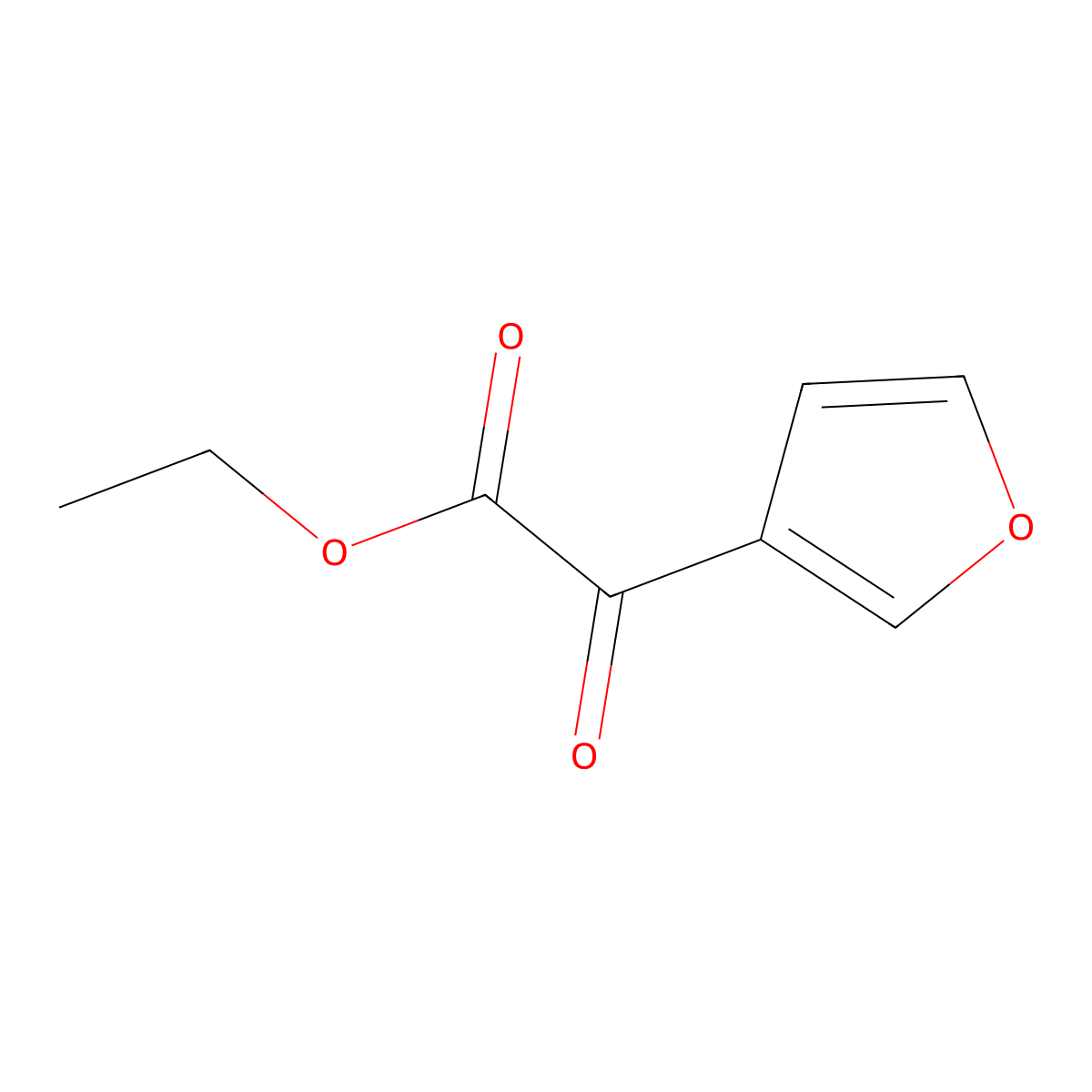 Ethyl 2-(furan-3-yl)-2-oxoacetate molecular structure, CAS 1379271-56-3