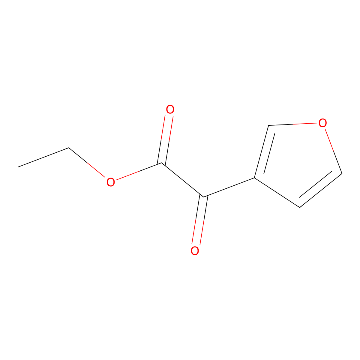 Ethyl 2-(furan-3-yl)-2-oxoacetate molecular structure, CAS 1379271-56-3