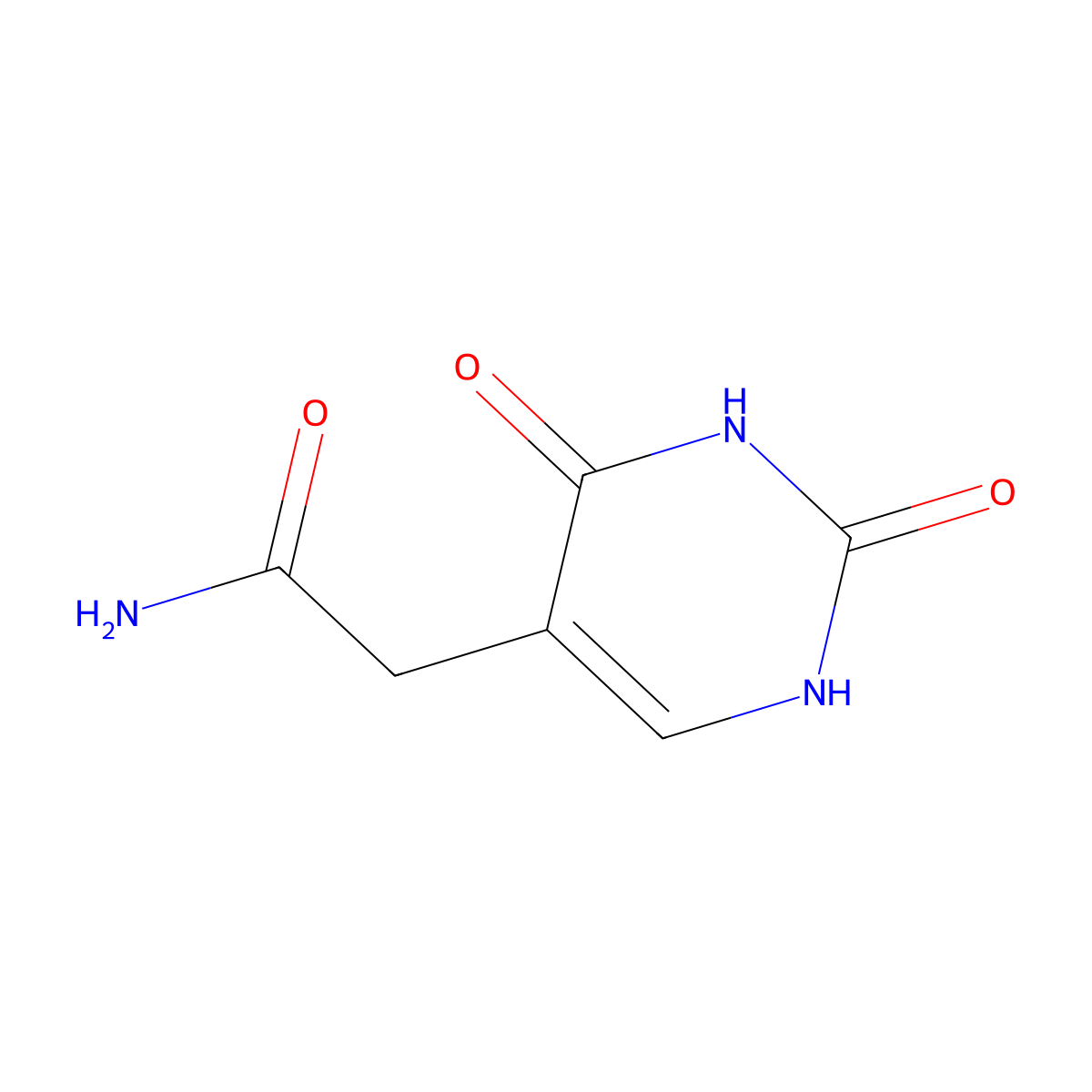 2-(2,4-Dioxo-1,2,3,4-tetrahydropyrimidin-5-yl)acetamide molecular structure, CAS 1379281-15-8