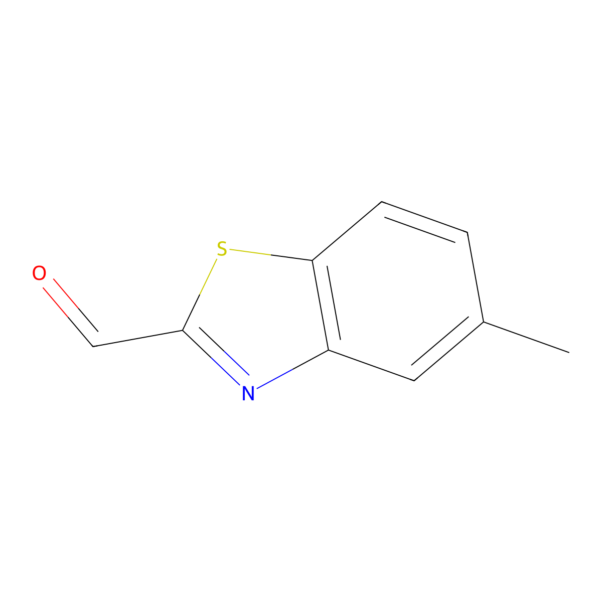 5-Methylbenzo[d]thiazole-2-carbaldehyde molecular structure, CAS 1379285-83-2