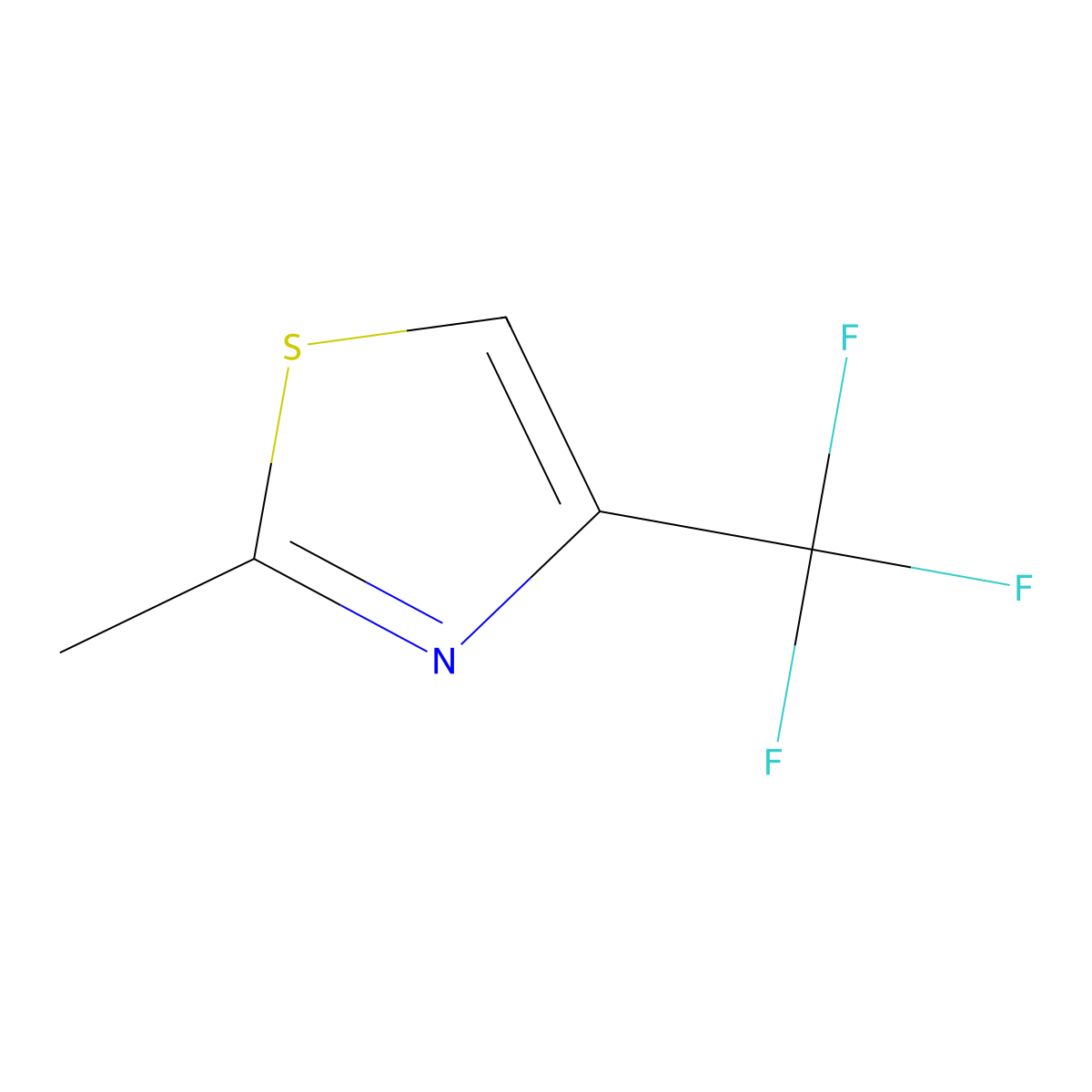 2-Methyl-4-(trifluoromethyl)-1,3-thiazole molecular structure, CAS 137929-13-6