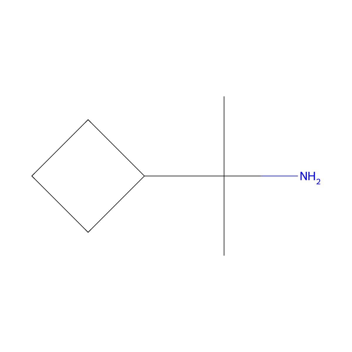 2-Cyclobutylpropan-2-amine molecular structure, CAS 1379290-48-8