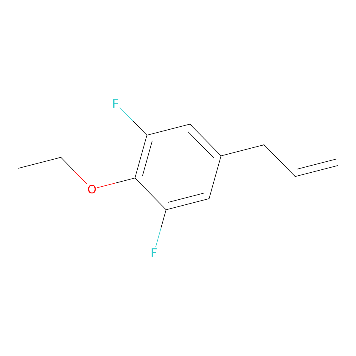 5-Allyl-2-ethoxy-1,3-difluorobenzene molecular structure, CAS 1379291-66-3