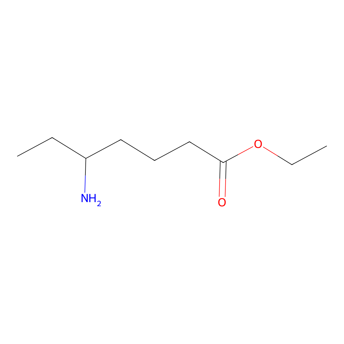 Ethyl 5-aminoheptanoate molecular structure, CAS 1379291-96-9