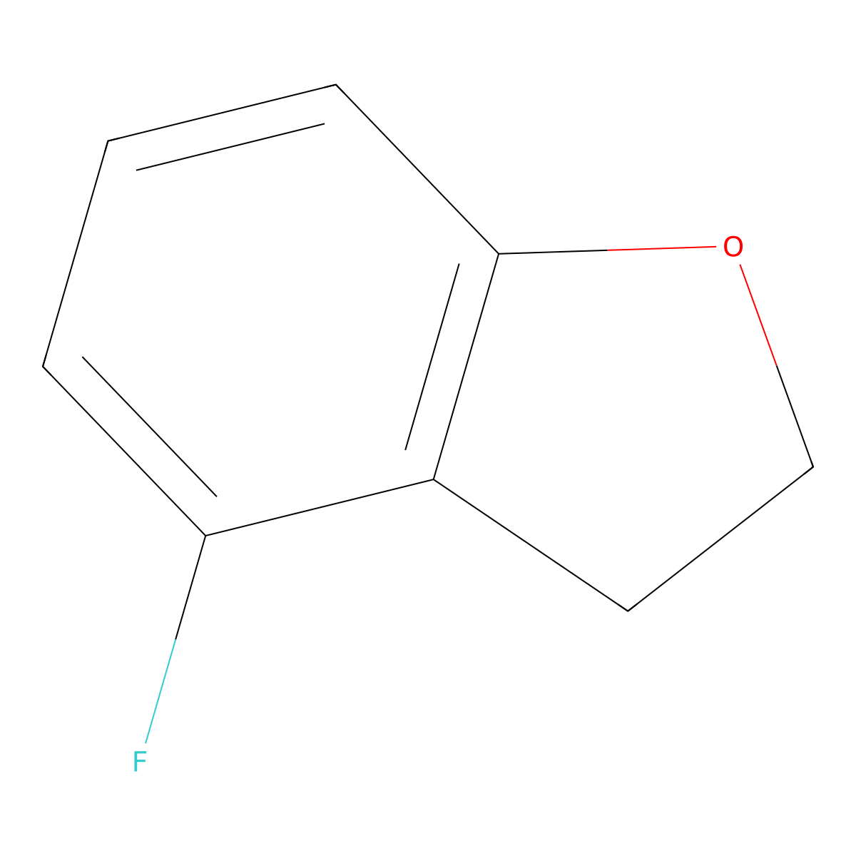 4-Fluoro-2,3-dihydrobenzofuran molecular structure, CAS 1379292-62-2