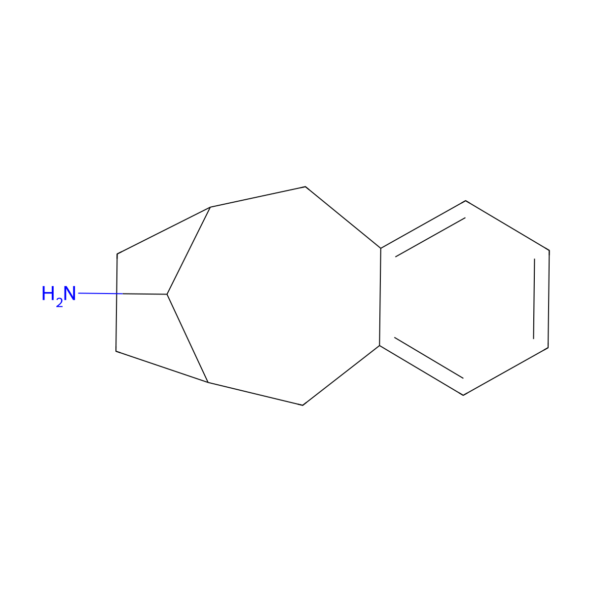 Tricyclo(8.2.1.0,3,8)trideca-3,5,7-trien-13-amine molecular structure, CAS 1379292-68-8