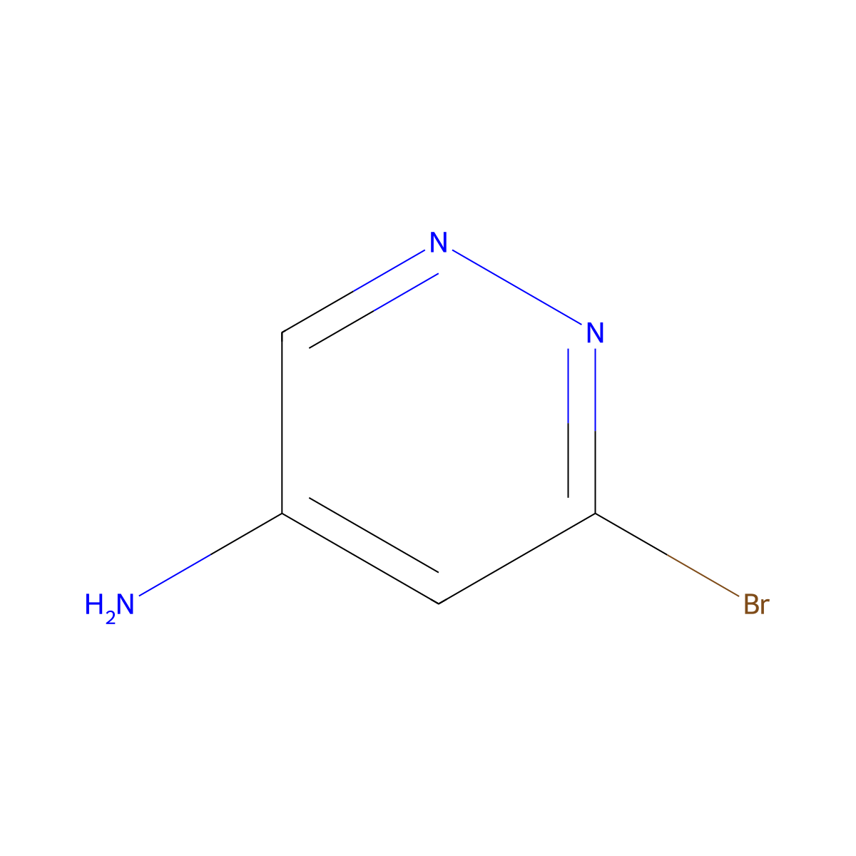 6-Bromopyridazin-4-amine molecular structure, CAS 1379294-26-4