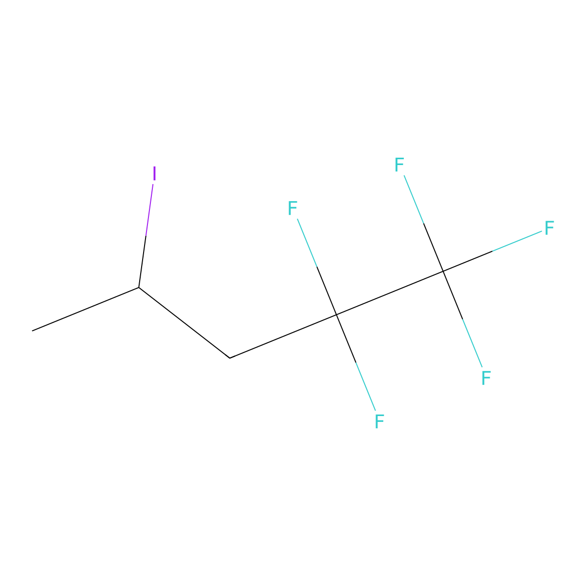 4-Iodo-1,1,1,2,2-pentafluoropentane molecular structure, CAS 1379295-32-5