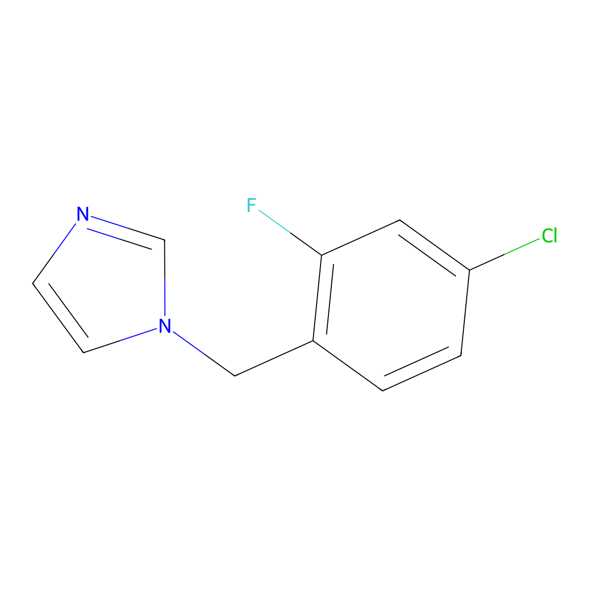 1-(4-Chloro-2-fluorobenzyl)imidazole molecular structure, CAS 1379296-30-6