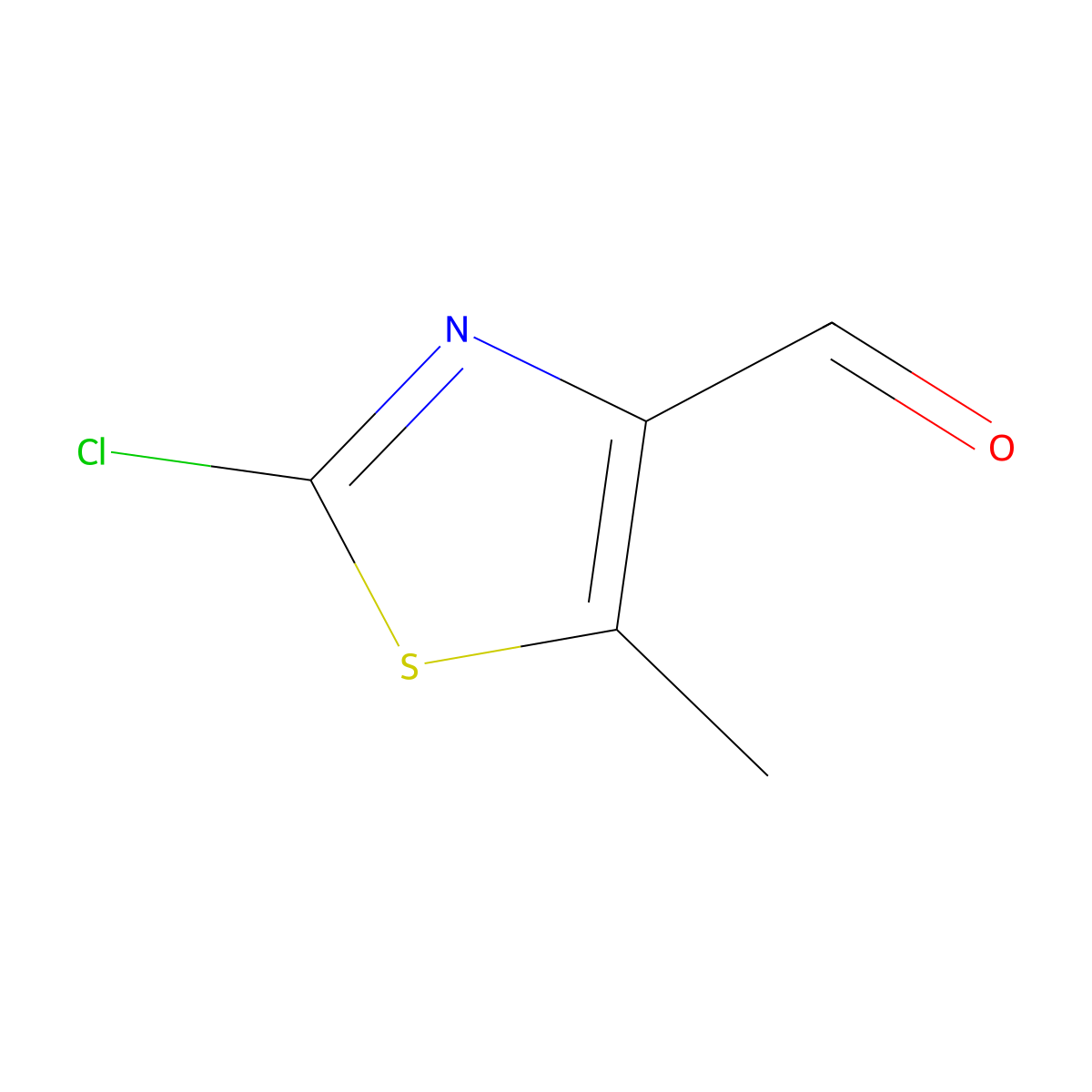 2-Chloro-5-methylthiazole-4-carbaldehyde molecular structure, CAS 1379296-36-2