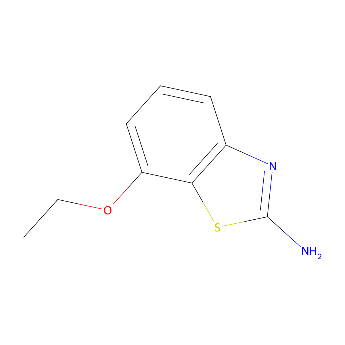 2-Benzothiazolamine, 7-ethoxy- molecular structure, CAS 1379296-52-2