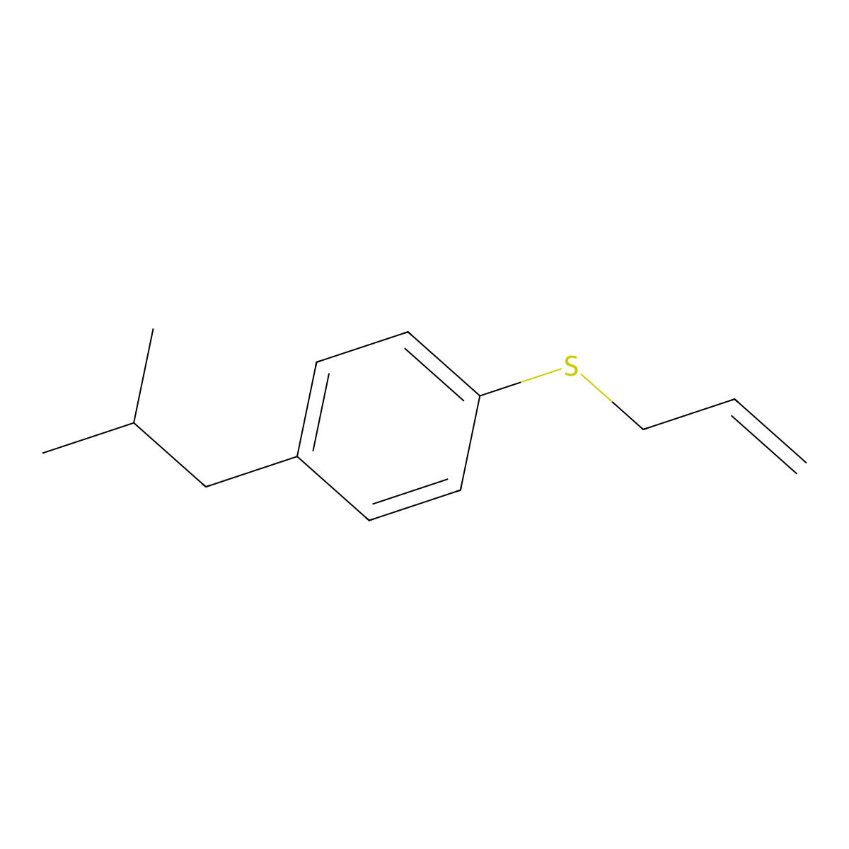 1-Allylsulfanyl-4-iso-butylbenzene molecular structure, CAS 1379297-02-5
