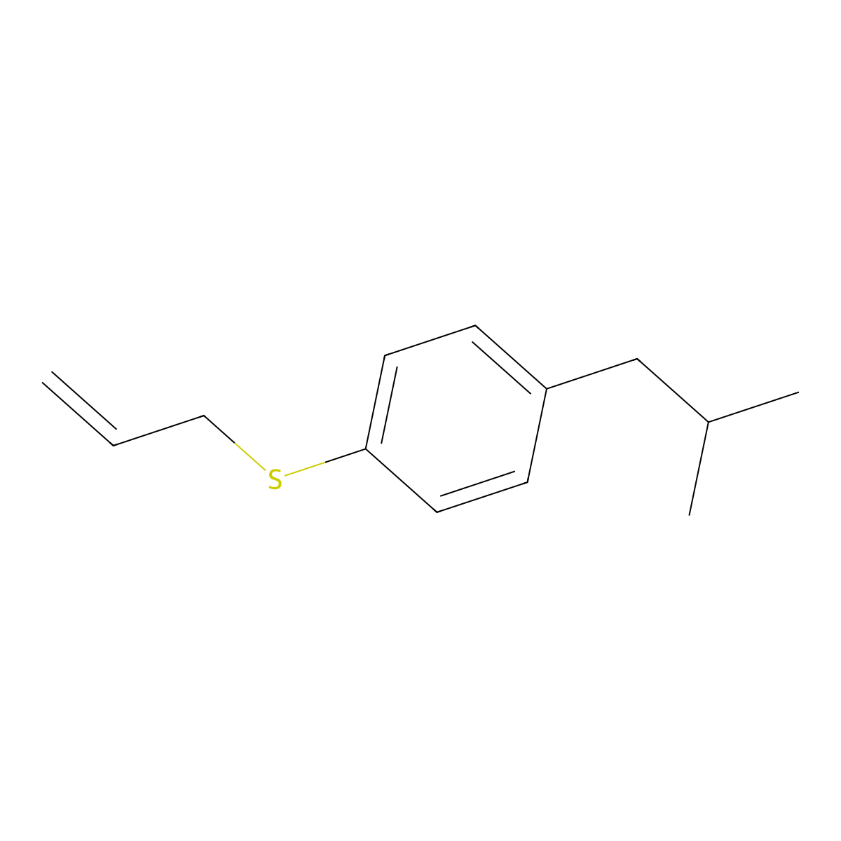 1-Allylsulfanyl-4-iso-butylbenzene molecular structure, CAS 1379297-02-5