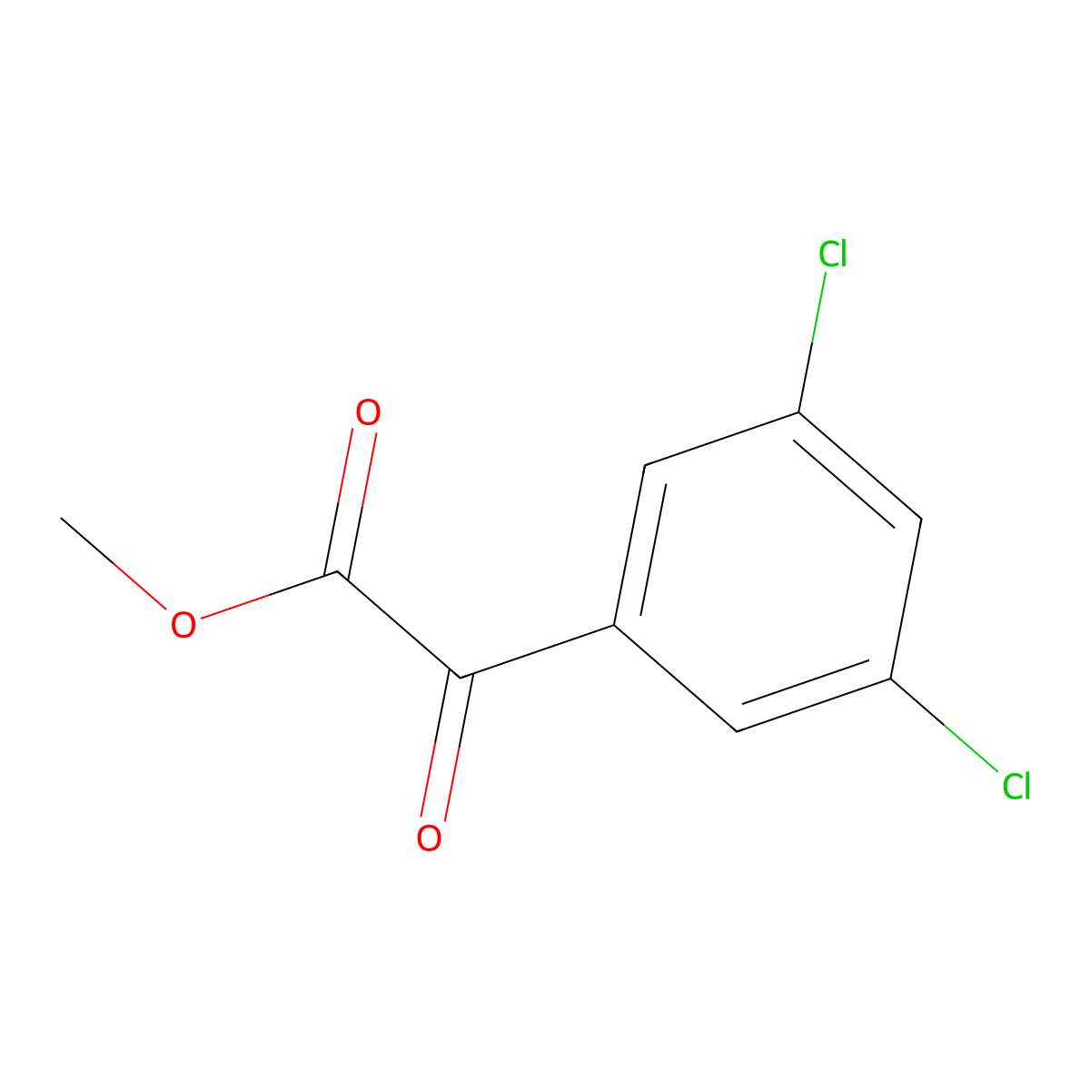 Methyl 3,5-dichlorobenzoylformate molecular structure, CAS 1379297-25-2