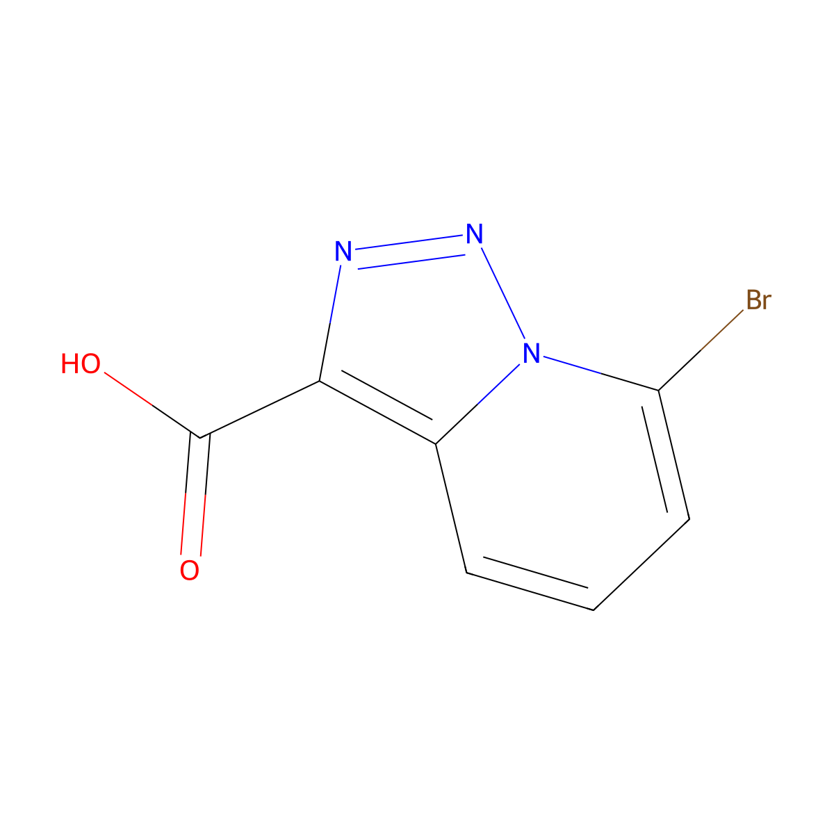 7-Bromo-[1,2,3]triazolo[1,5-a]pyridine-3-carboxylic acid molecular structure, CAS 1379298-04-0