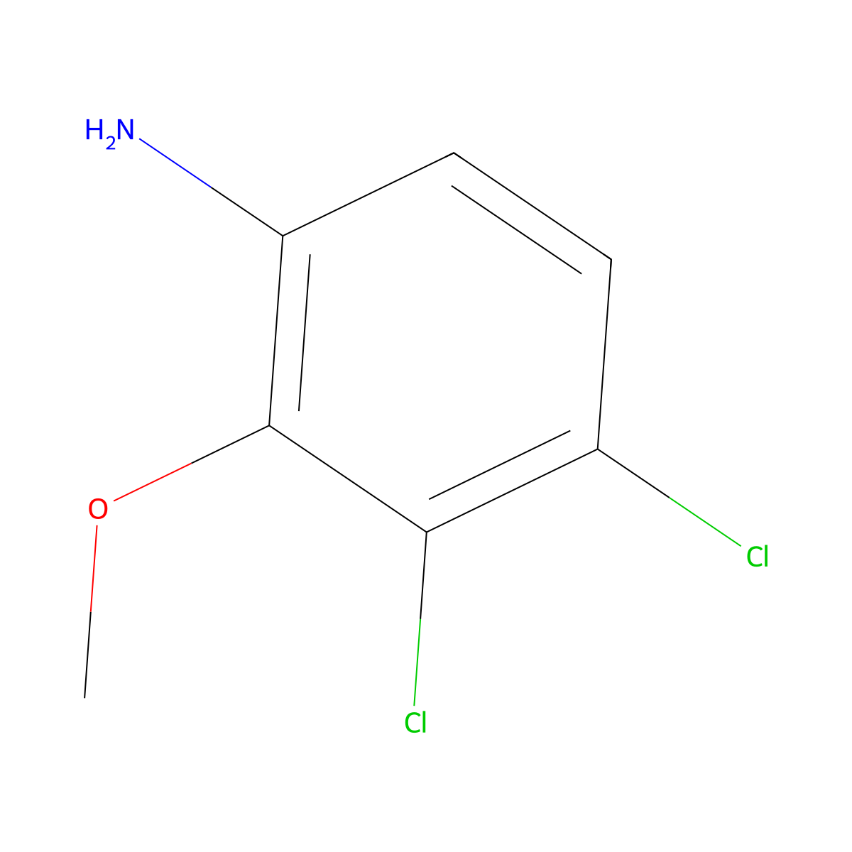 3,4-Dichloro-2-methoxyaniline molecular structure, CAS 1379299-26-9
