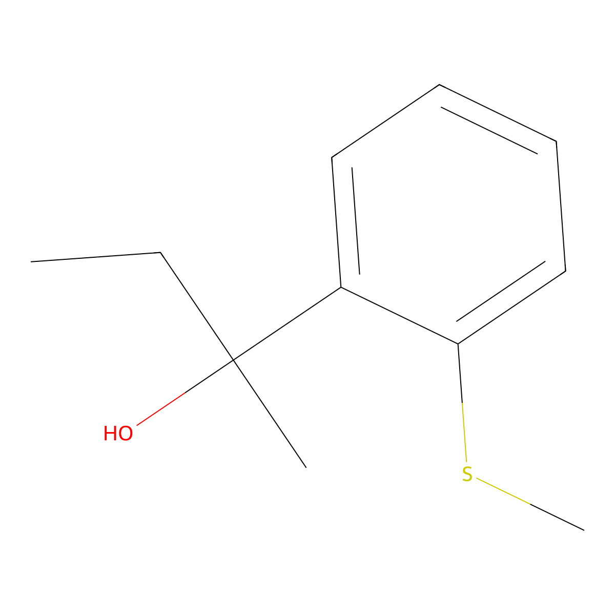 2-[2-(Methylthio)phenyl]-2-butanol molecular structure, CAS 1379300-55-6