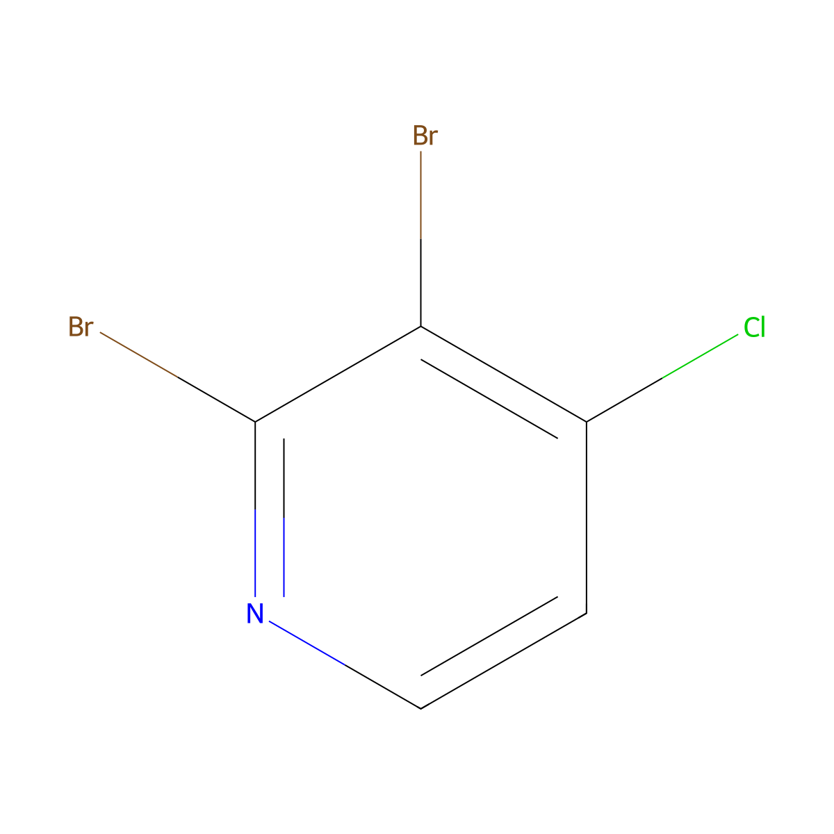 2,3-Dibromo-4-chloropyridine molecular structure, CAS 1379300-99-8