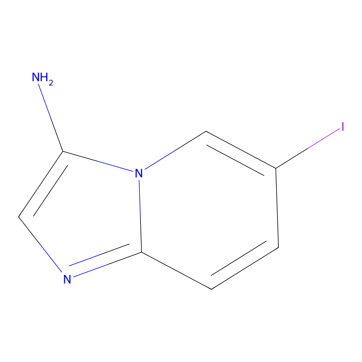 3-Amino-6-iodoimidazo[1,2-a]pyridine molecular structure, CAS 1379302-98-3