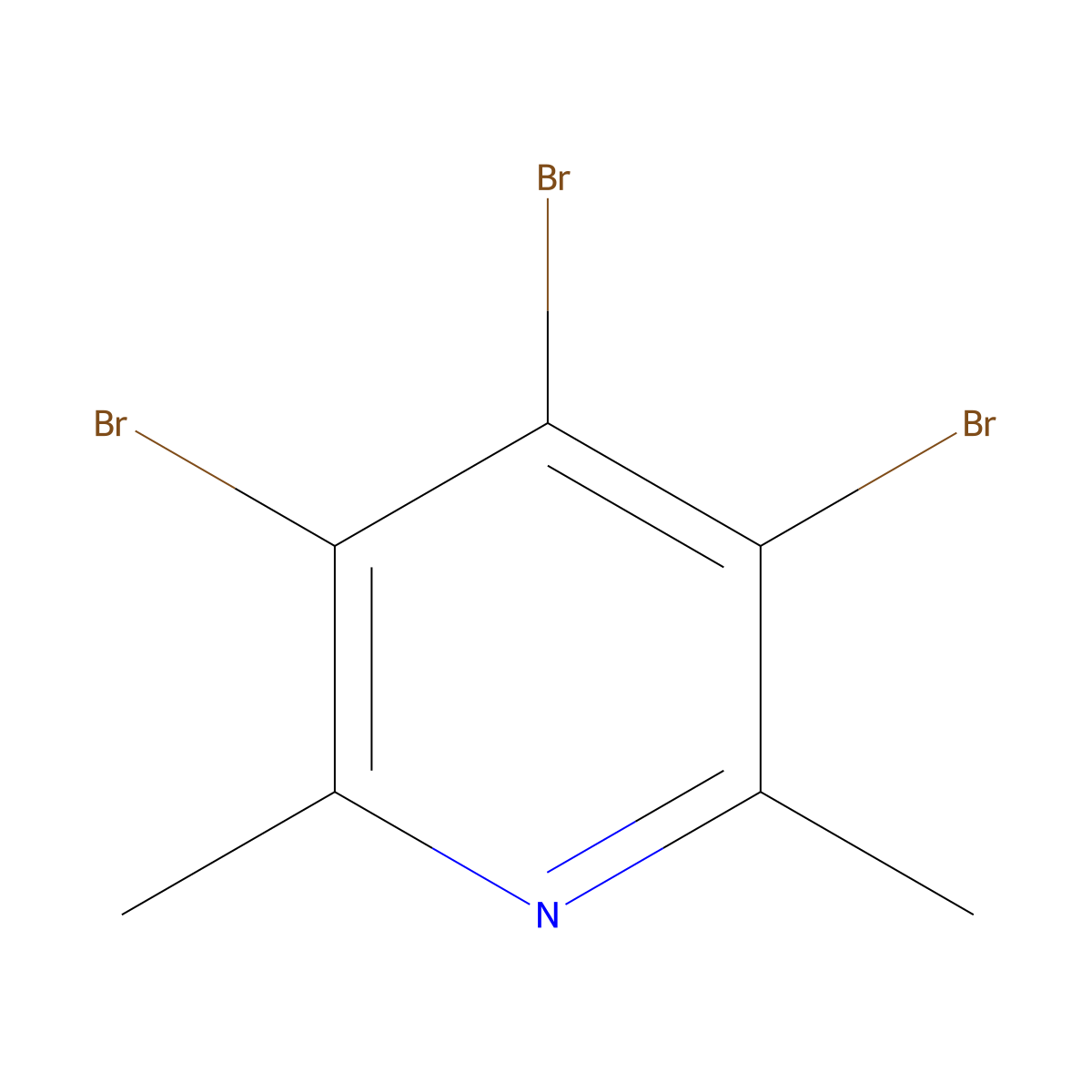 3,4,5-Tribromo-2,6-dimethylpyridine molecular structure, CAS 1379303-06-6