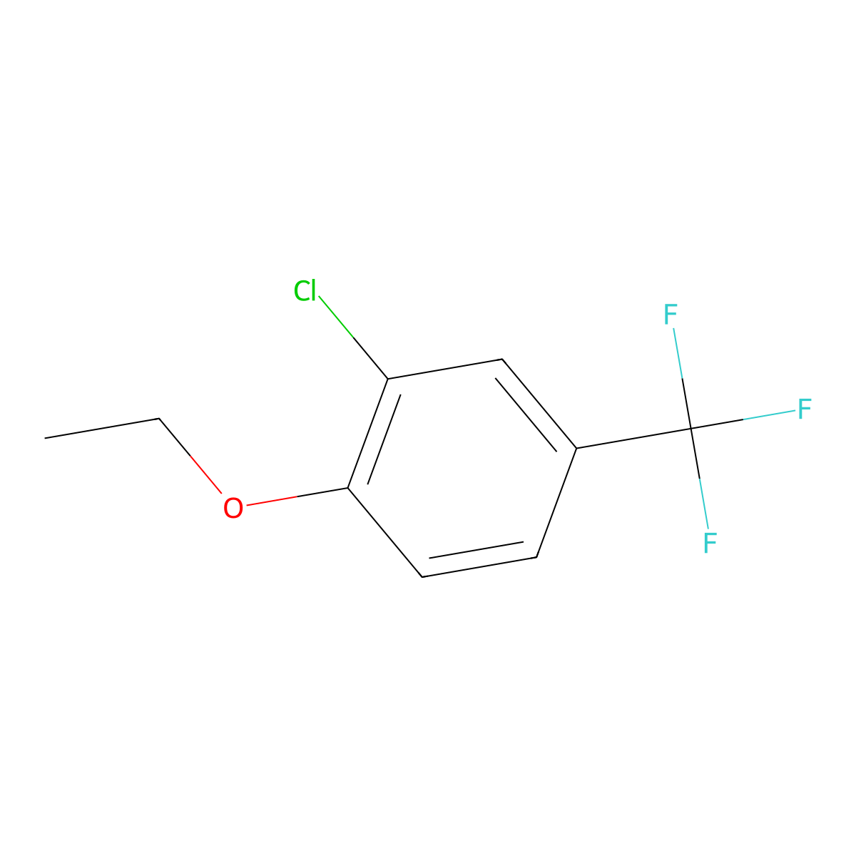 3-Chloro-4-ethoxybenzotrifluoride molecular structure, CAS 1379304-27-4