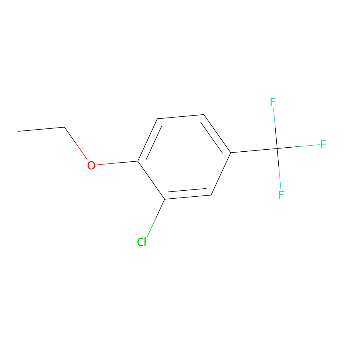 3-Chloro-4-ethoxybenzotrifluoride molecular structure, CAS 1379304-27-4