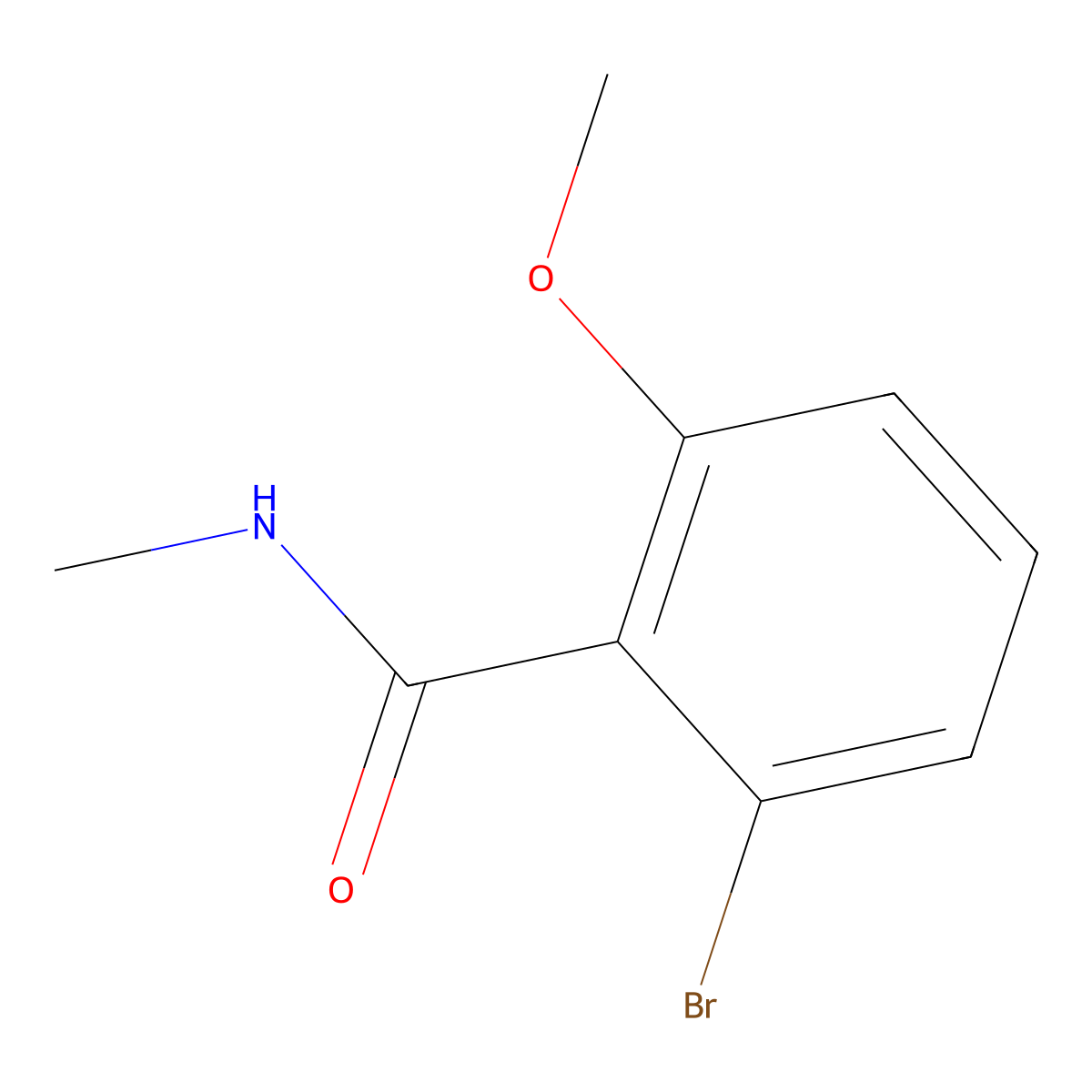2-Bromo-6-methoxy-N-methylbenzamide molecular structure, CAS 1379304-32-1