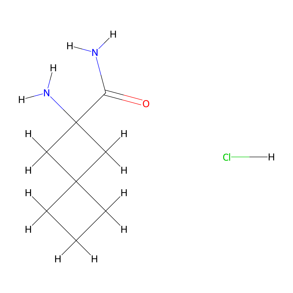 2-Aminospiro[3.3]heptane-2-carboxamide hydrochloride molecular structure, CAS 1379305-31-3
