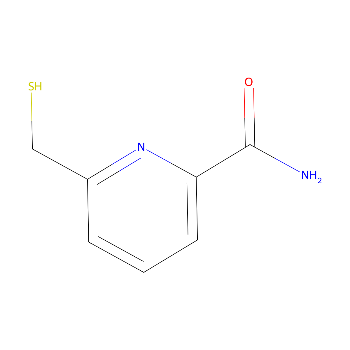 6-(Sulfanylmethyl)pyridine-2-carboxamide molecular structure, CAS 1379306-18-9