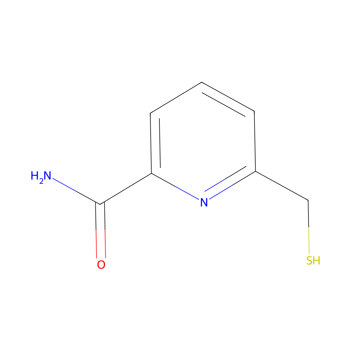 6-(Sulfanylmethyl)pyridine-2-carboxamide molecular structure, CAS 1379306-18-9