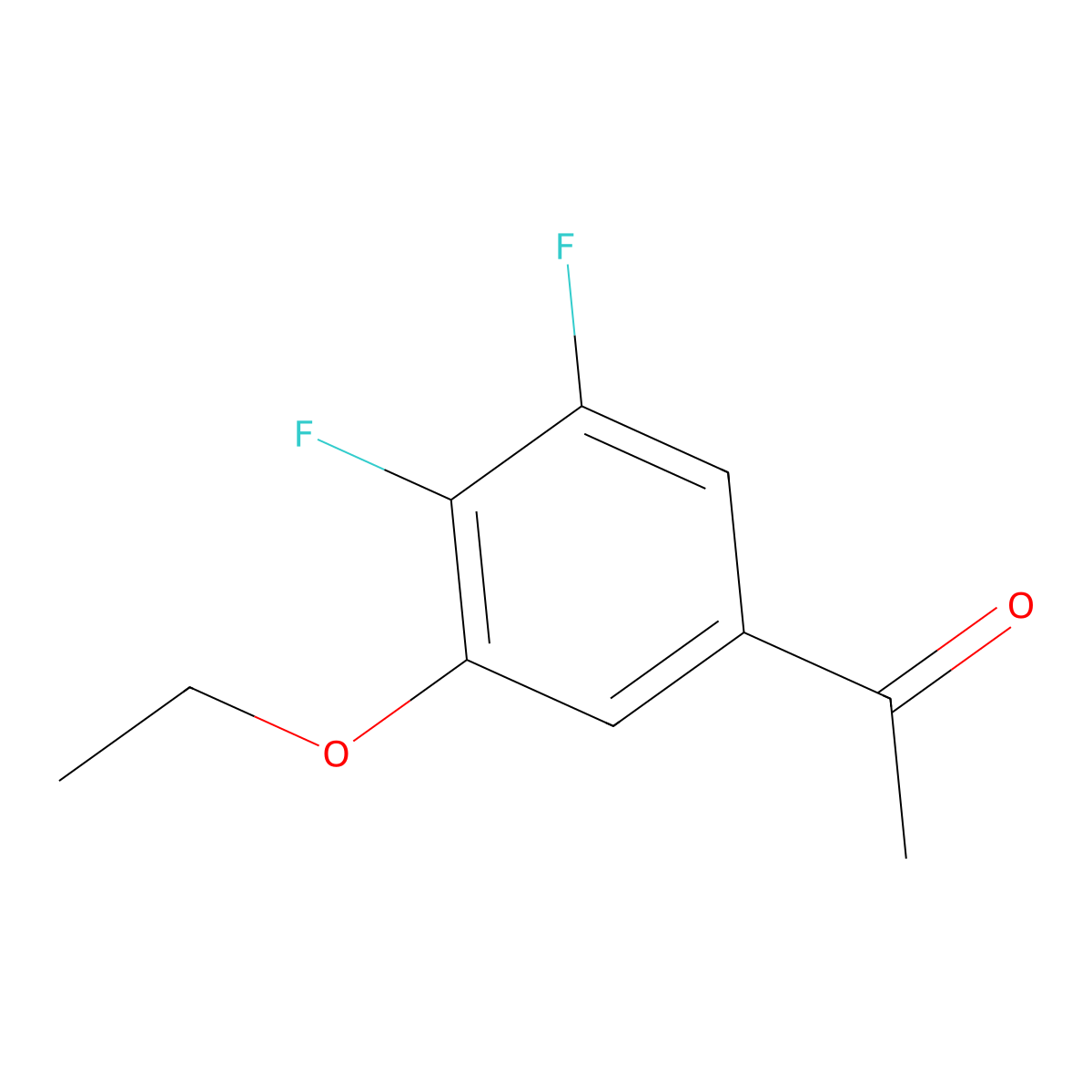 1-(3-Ethoxy-4,5-difluorophenyl)ethanone molecular structure, CAS 1379306-69-0