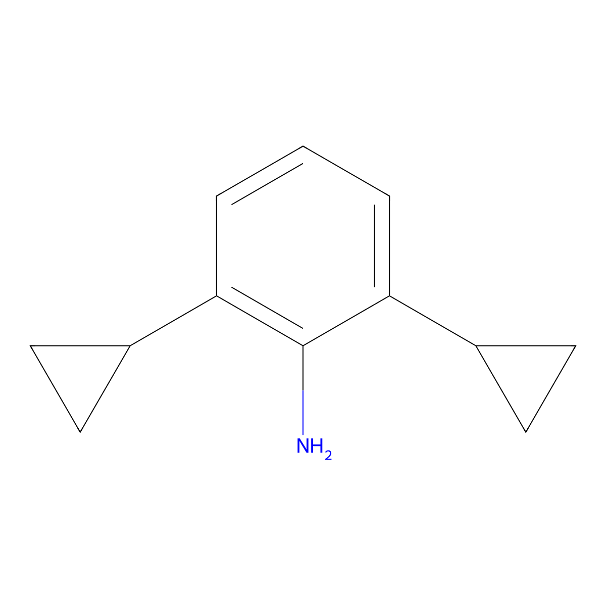 2,6-Dicyclopropylaniline molecular structure, CAS 1379308-46-9
