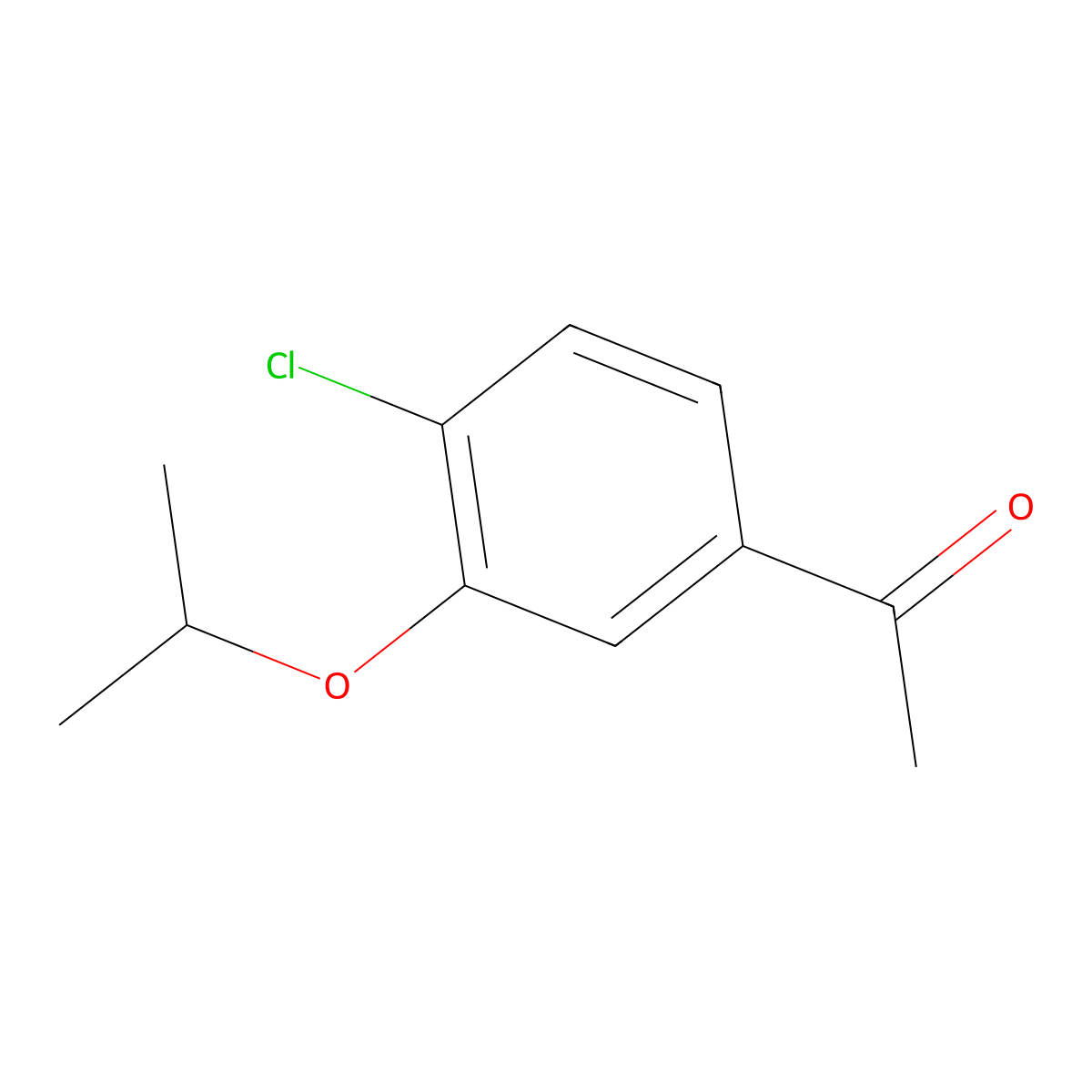 1-(4-Chloro-3-isopropoxyphenyl)ethanone molecular structure, CAS 1379309-74-6