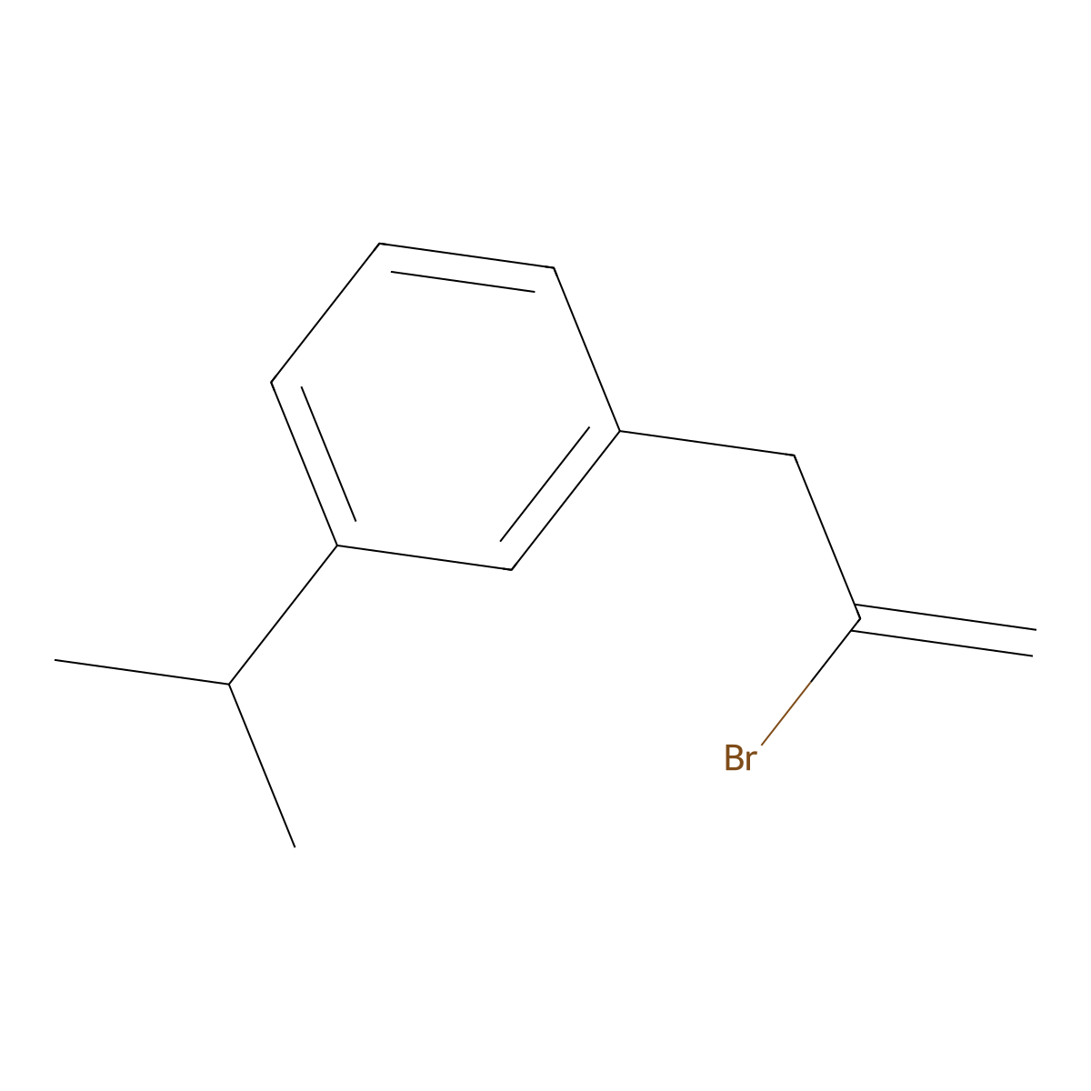 2-Bromo-3-(3-iso-propylphenyl)-1-propene molecular structure, CAS 1379309-90-6