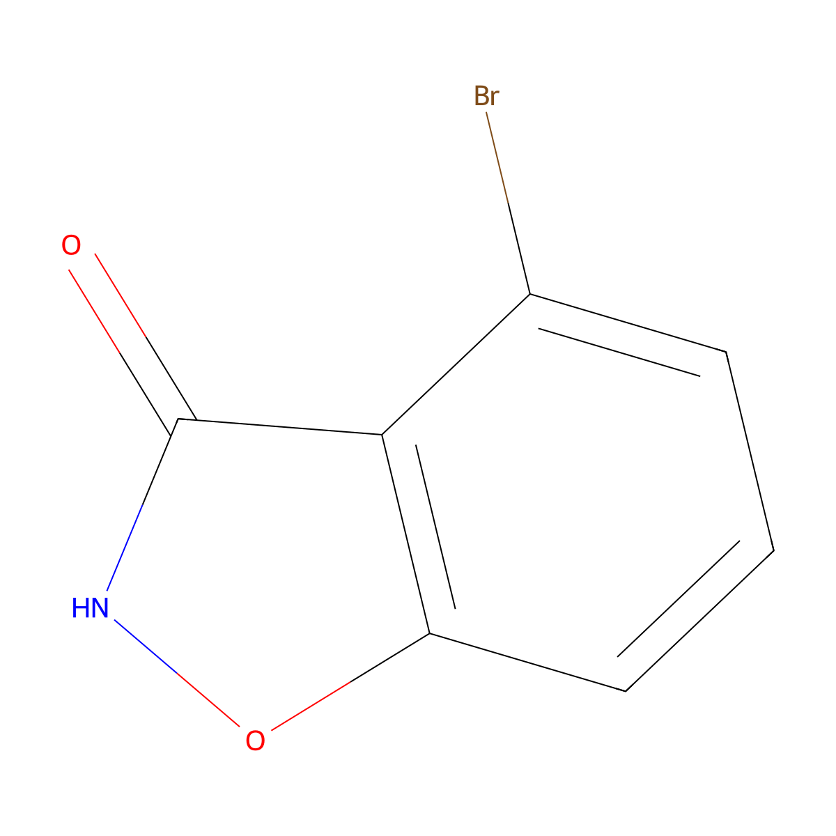 4-Bromo-1,2-benzoxazol-3(2H)-one molecular structure, CAS 1379310-99-2