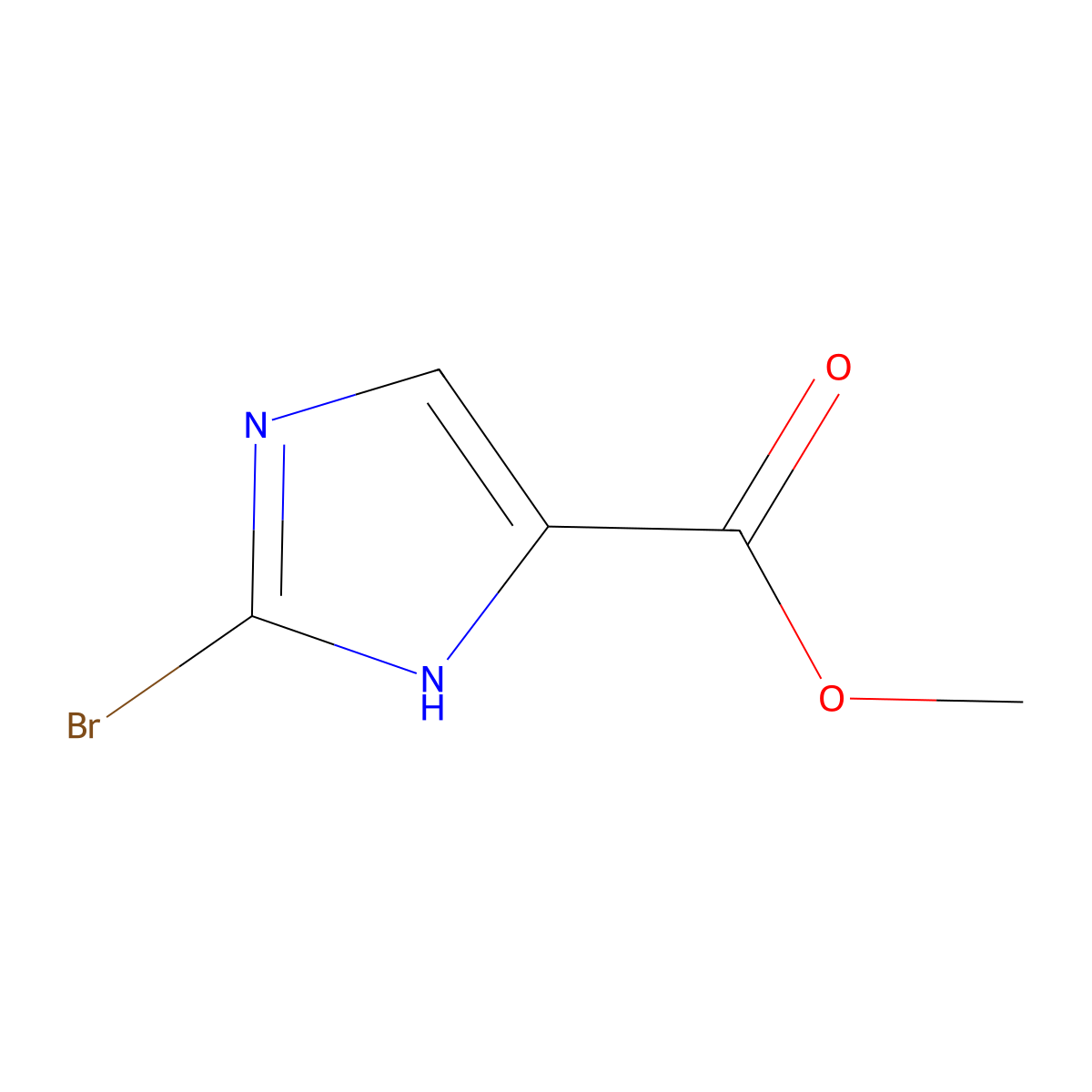 methyl 2-bromo-1H-imidazole-5-carboxylate molecular structure, CAS 1379311-82-6