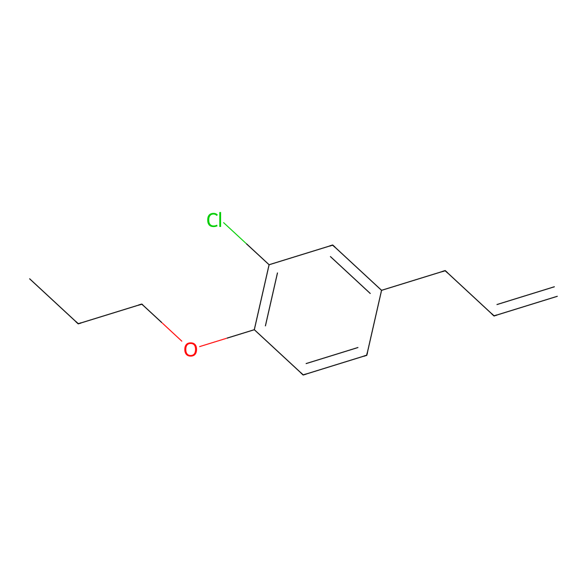 4-Allyl-2-chloro-1-propoxybenzene molecular structure, CAS 1379311-87-1